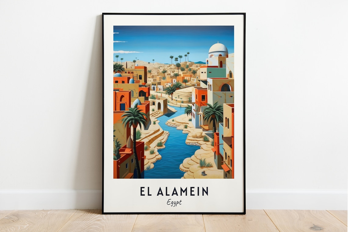 El Alamein War Museum Travel Print Wall Art El Alamein Egypt City Print El Alamein War Museum Travel Gift El Alamein War Museum Poster