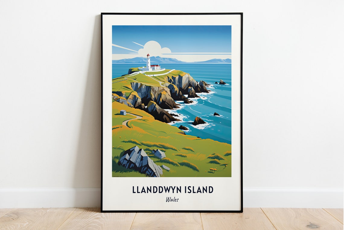 Llanddwyn Island Wales Travel Print Wall Art Llanddwyn Island Wales City Print Llanddwyn Island Wales Travel Gift Llanddwyn Island