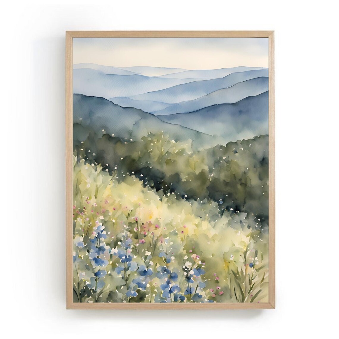 Blue Ridge Mountains Parkway Wildflowers Art Print