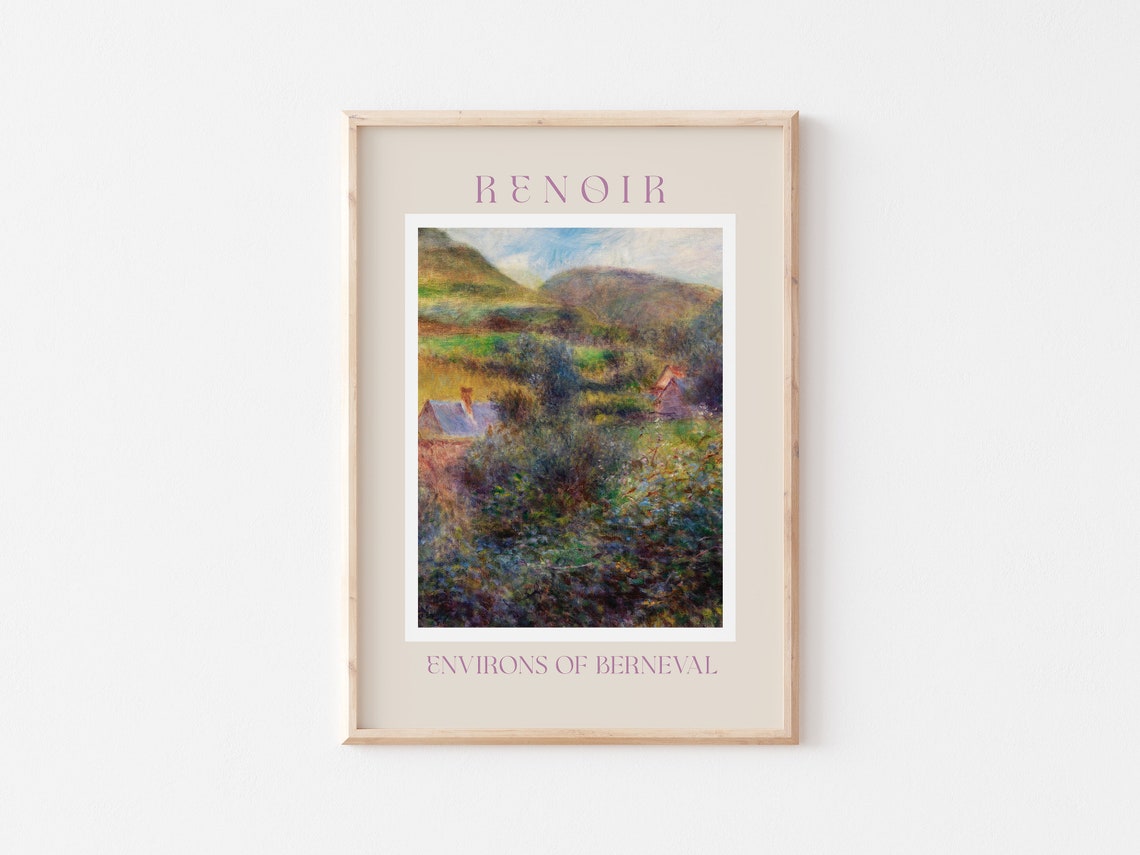 Renoir Poster August Renoir Print Renoir Wall Art Renoir Picture Renoir Monet Print Vintage Renoir Art Renoir Environs Of Berneval - Image 3