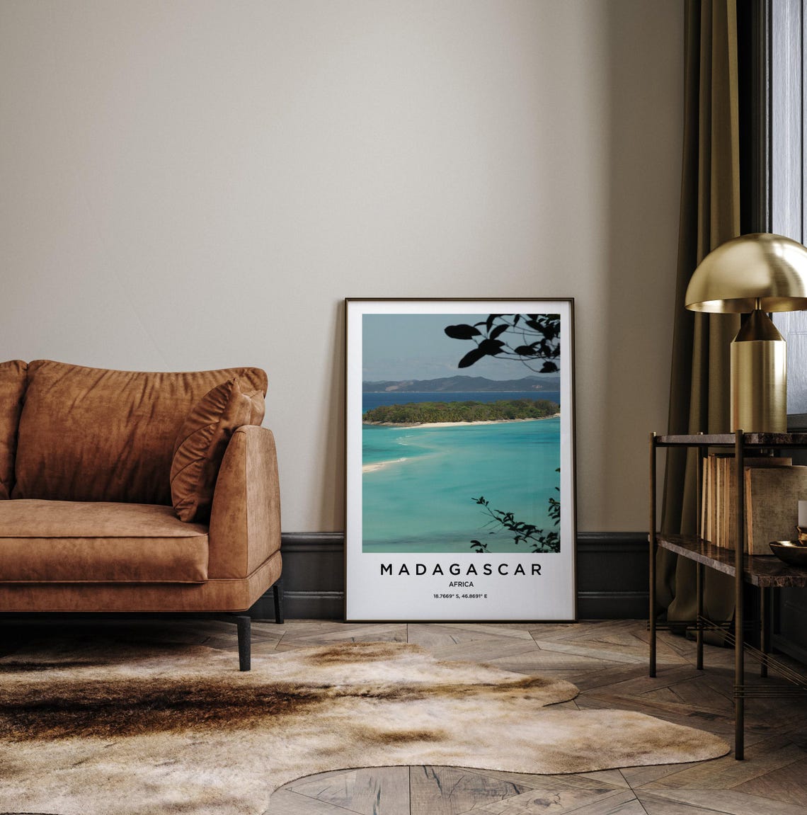 Madagascar Turquoise Lagoon Tropical Island Beach Photography Poster - Image 3