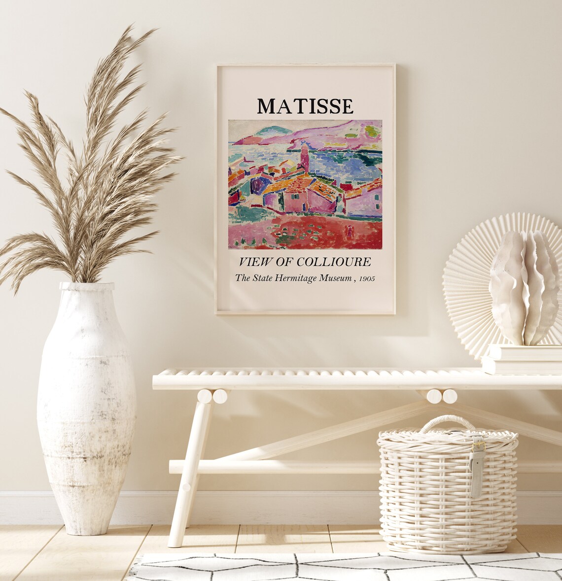 Henri Matisse View of Collioure 1905 Fauvist Harbor Art Poster - Image 3