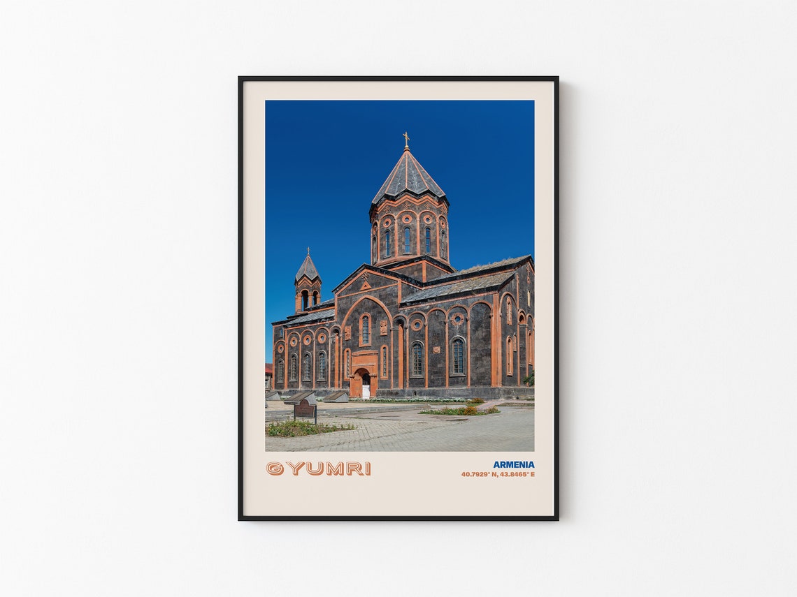 Gyumri Travel Poster Gyumri Print Gyumri Photo Print Gyumri Wall Decor Gyumri Travel Art Gyumri Armenia Picture Gyumri 2 - Image 3