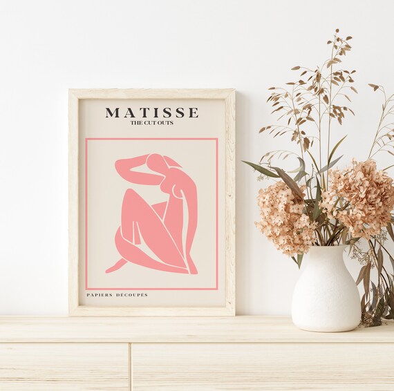 Henri Matisse Coral Seated Figure The Cut Outs Gallery Poster