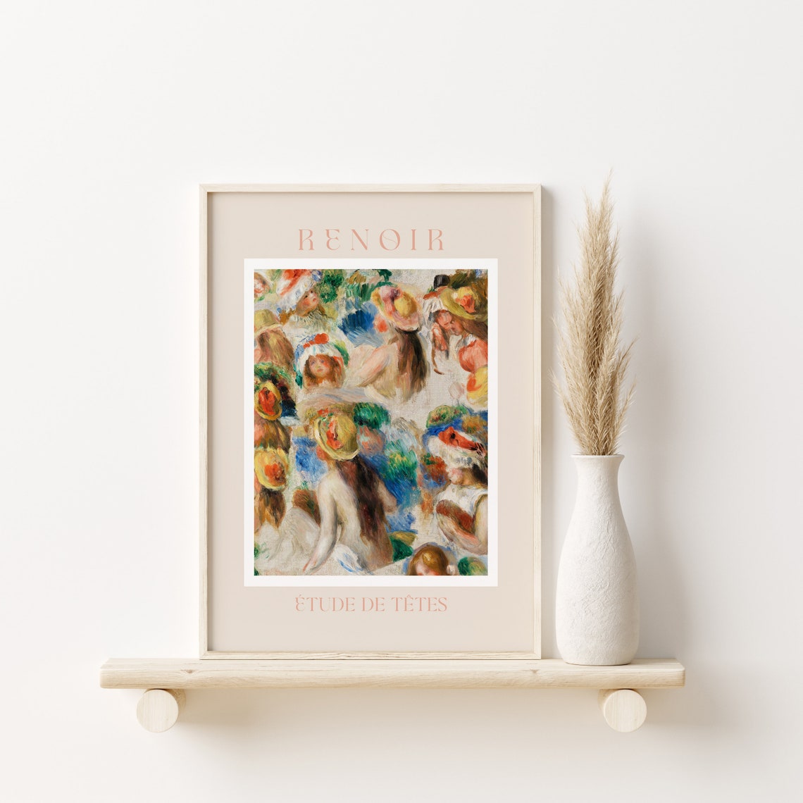 Renoir Poster August Renoir Print Renoir Wall Art Renoir Picture Renoir Monet Print Vintage Renoir Art Renoir Etude De Tetes - Image 2