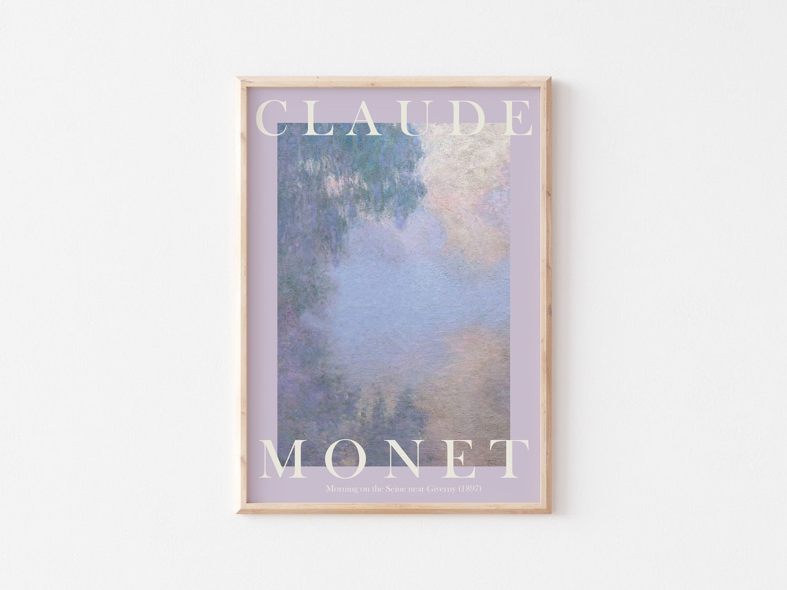Claude Monet Morning on the Seine near Giverny 1897 Misty Poster - Image 3