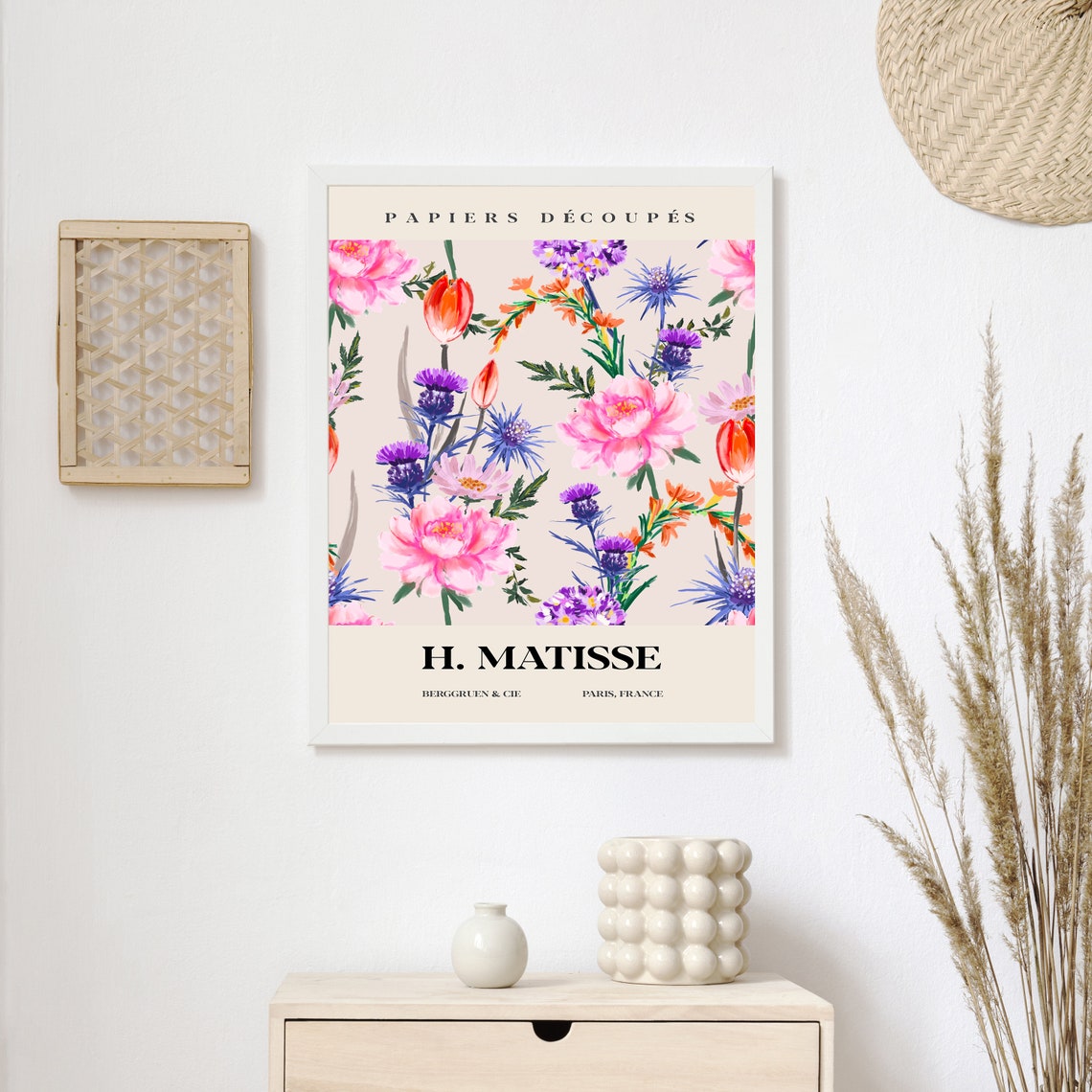 Henri Matisse Papiers Decoupes Tulip and Peony Floral Poster - Image 3