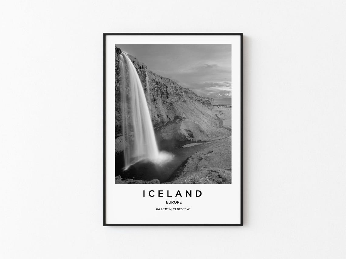 Iceland Travel Poster