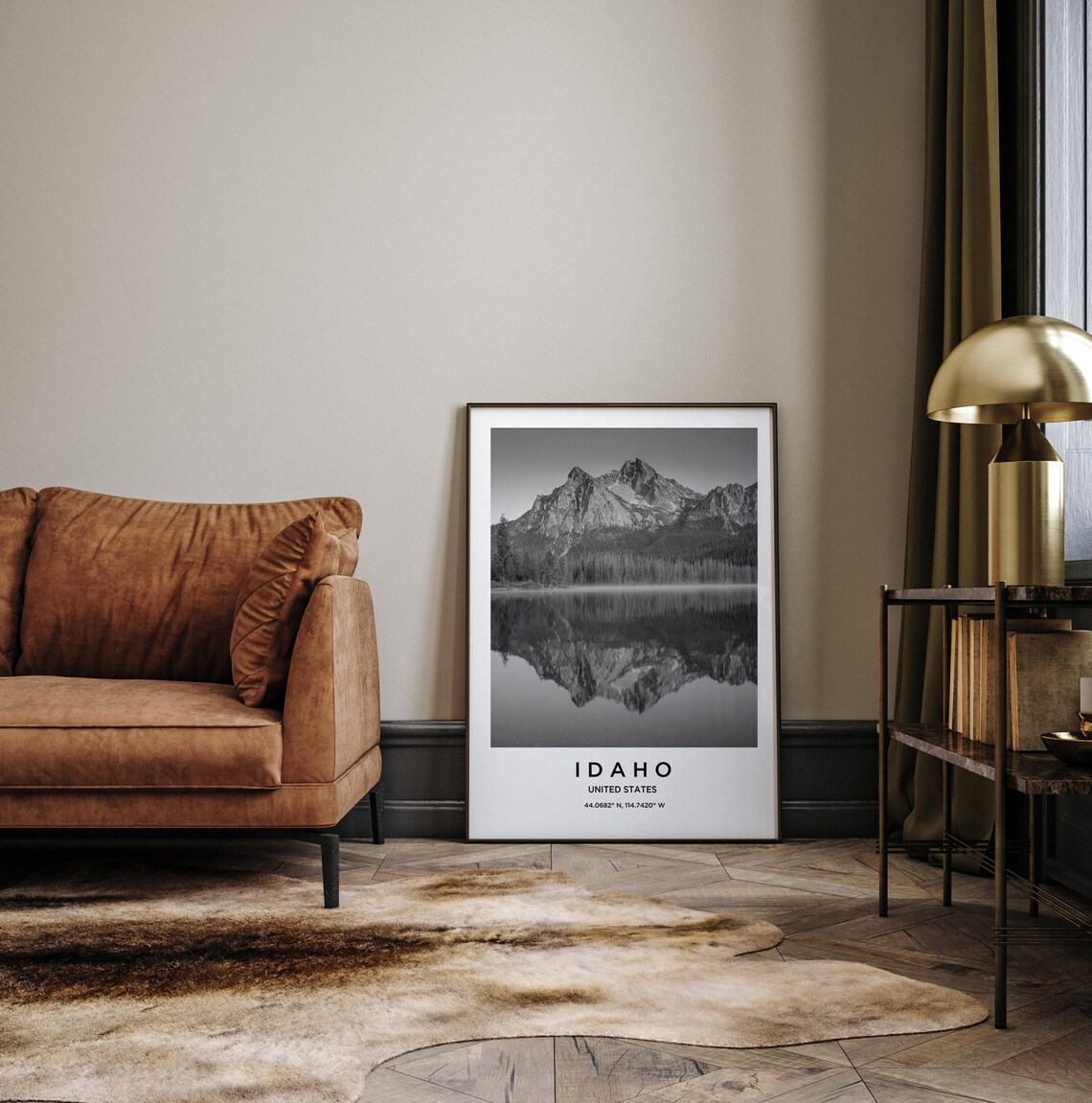 Idaho Travel Poster, State Map Art Print - Image 3