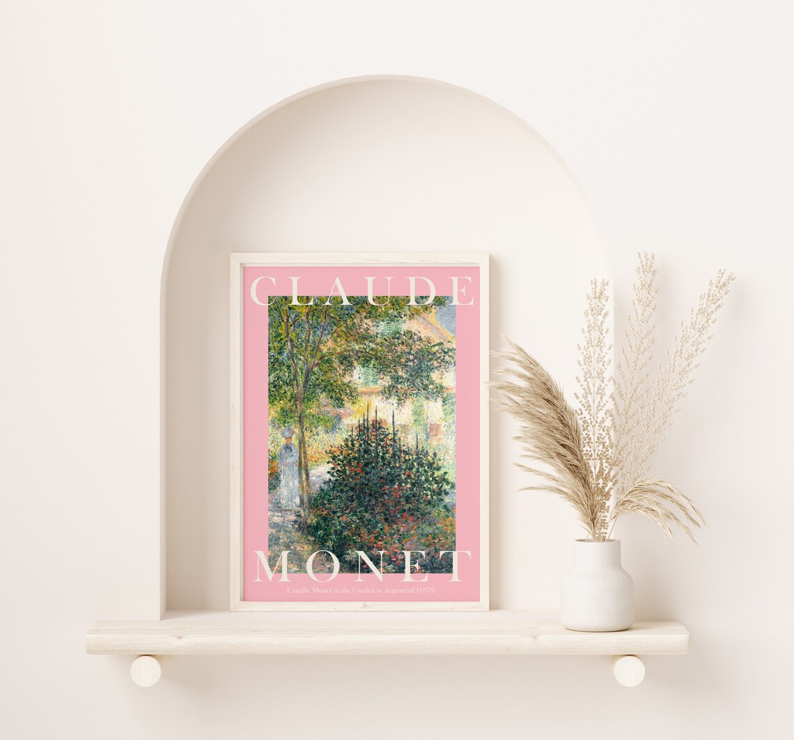 Claude Monet Modern Vintage Exhibition Art Print - Image 2