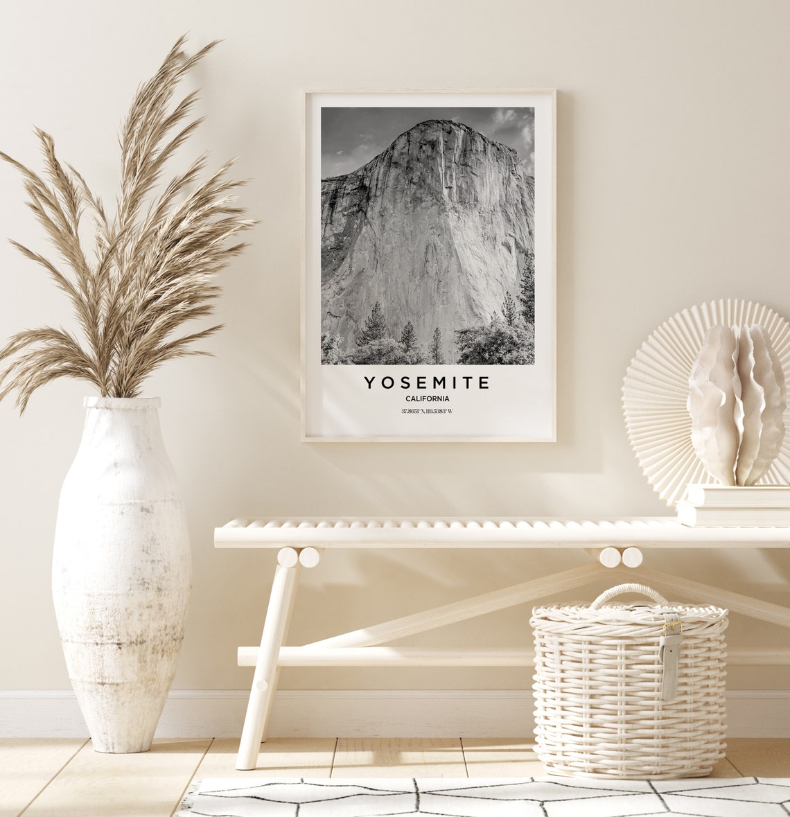 Yosemite Travel Poster Yosemite Print Yosemite Photo Print Black And White Photography Monochrome Travel Photography California Travel - Image 2