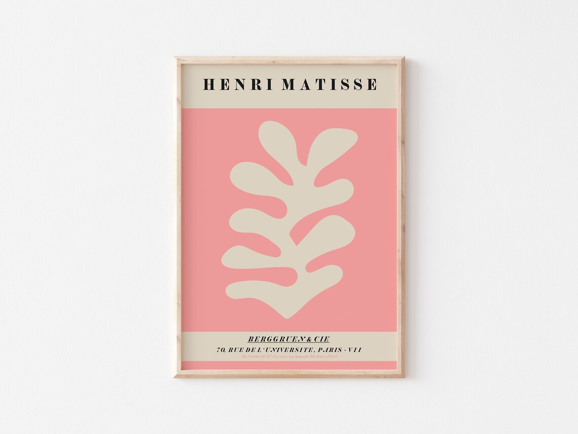 Henri Matisse Coral Palm Cut Out Berggruen Cie Paris Art Poster - Image 3