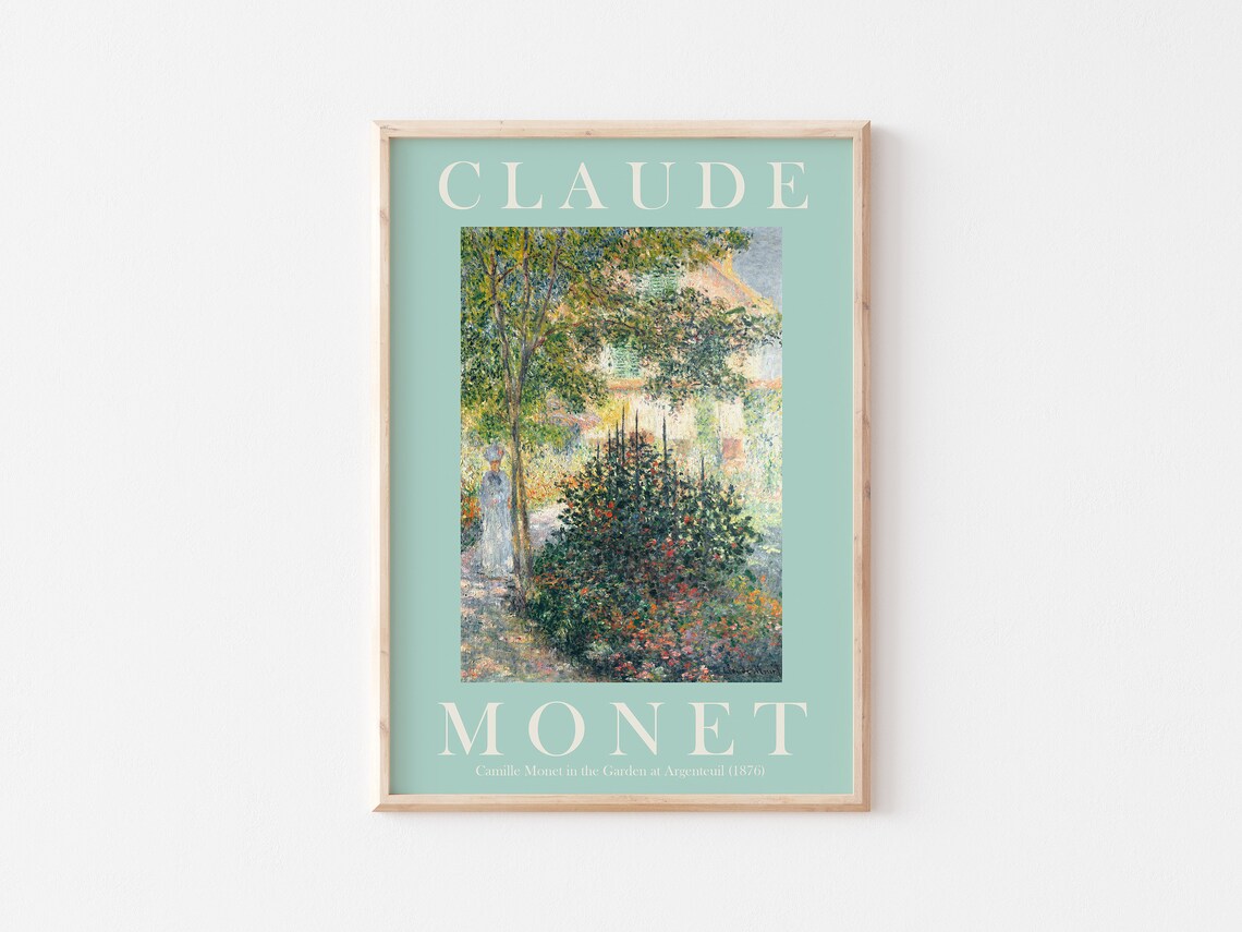 Claude Monet, Modern Vintage Exhibition Poster