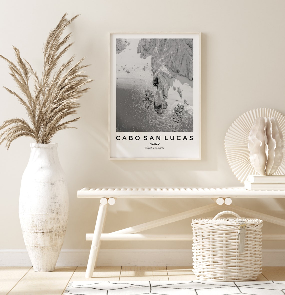 Cabo San Lucas Travel Poster Cabo San Lucas Print Cabo San Lucas Photo Print Black And White Photography Monochrome Travel Photography - Image 2