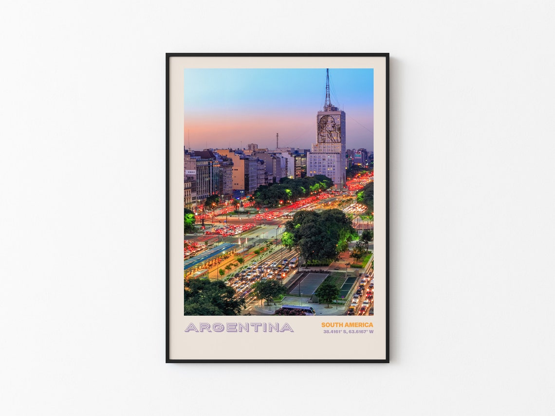 Argentina Travel Poster Argentina Print Argentina Photo Print Argentina Wall Decor Argentina Travel Art Argentina Picture Argentina 3 - Image 2