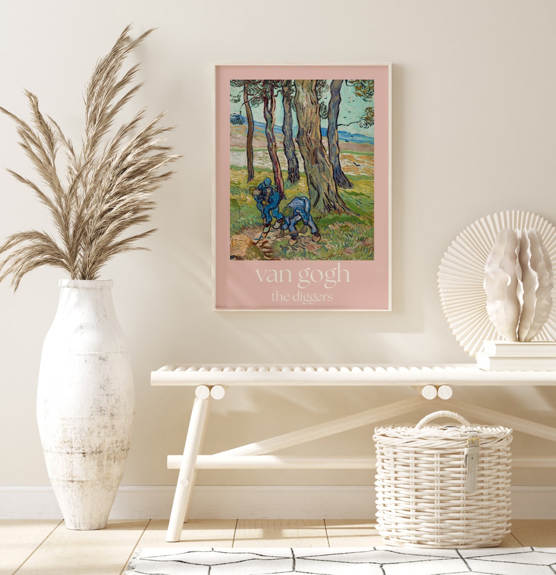 Van Gogh The Diggers Workers in Fields Impressionist Art Poster - Image 3