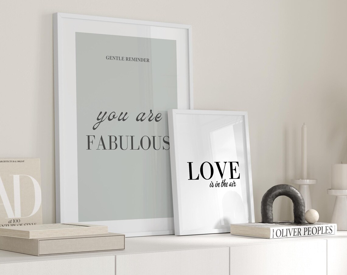 You Are Fabulous Quote, Motivational Typography
