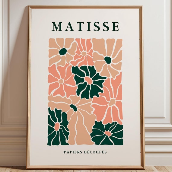 Flowers Matisse Print, Mid-Century Modern