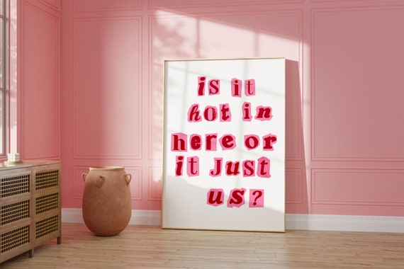 Trendy Pink Scrapbook Typography Funny Print Funny Quote For College Dorm Pink Aesthetic Poster Preppy Poster For Apartment Bar Cart Decor