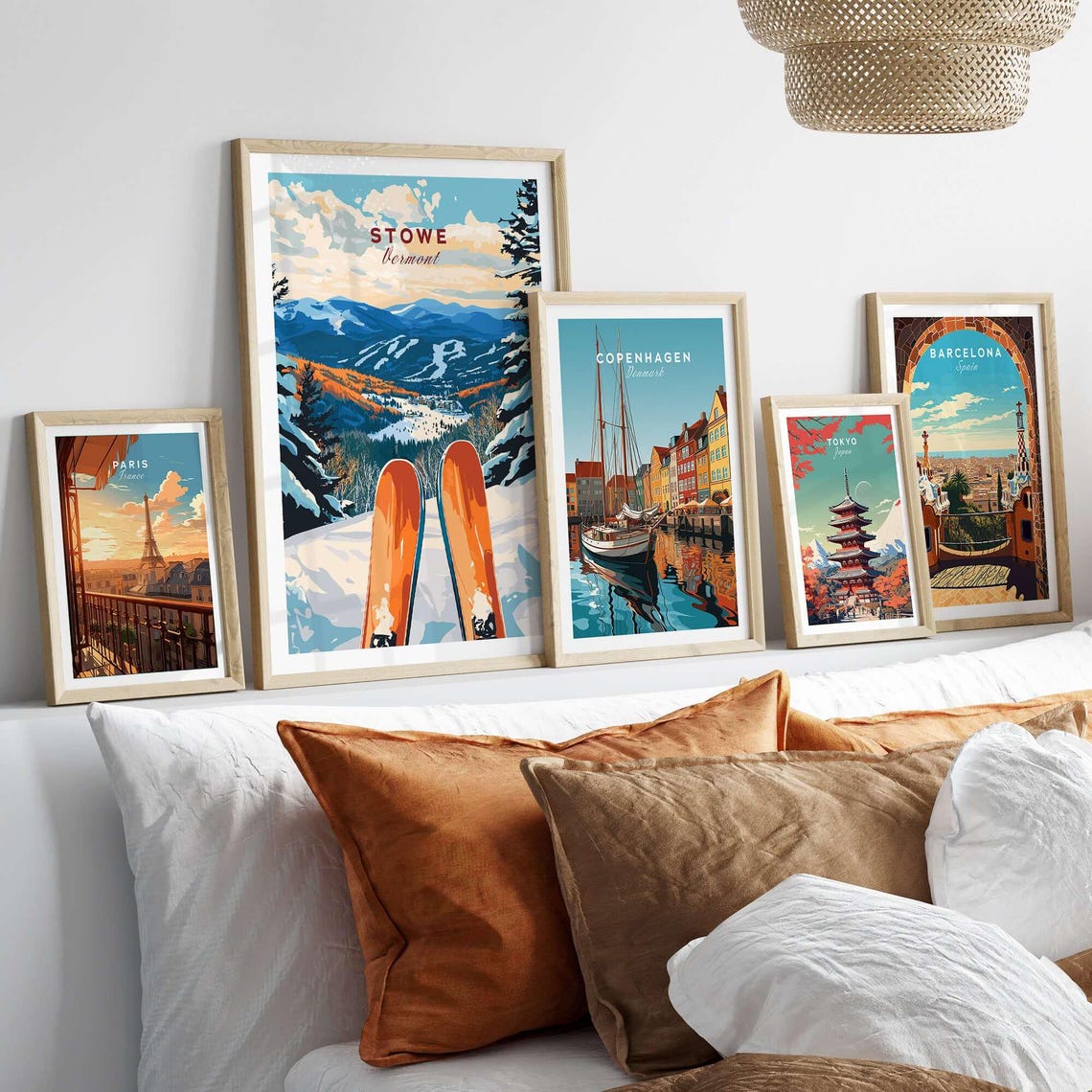 Stowe Vermont Ski Poster, Ski Lodge Decor - Image 3
