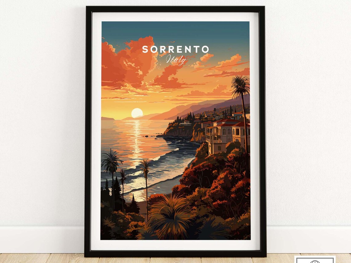 Sorrento Travel Poster, Home Decor Artwork