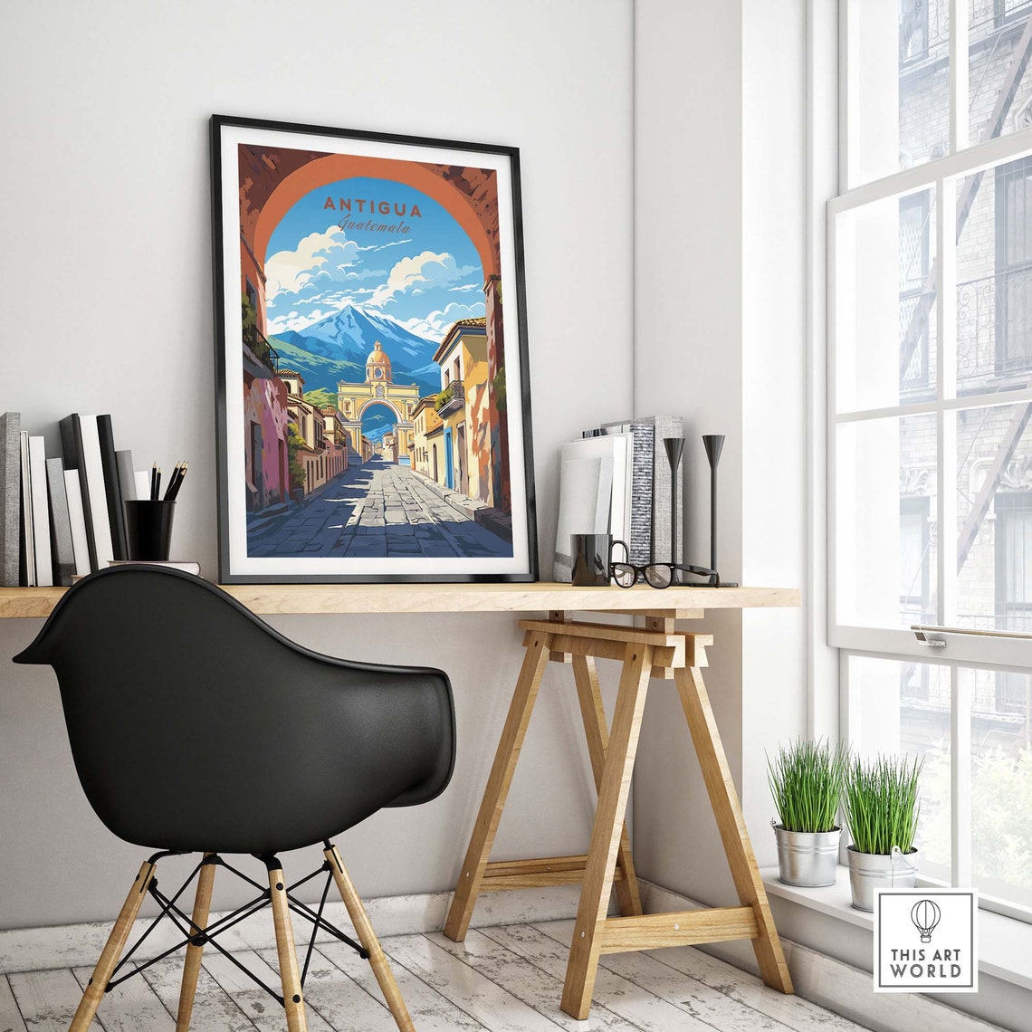 Antigua Guatemala Poster Travel Poster Birthday Present Wedding Anniversary Gift Art Print - Image 4
