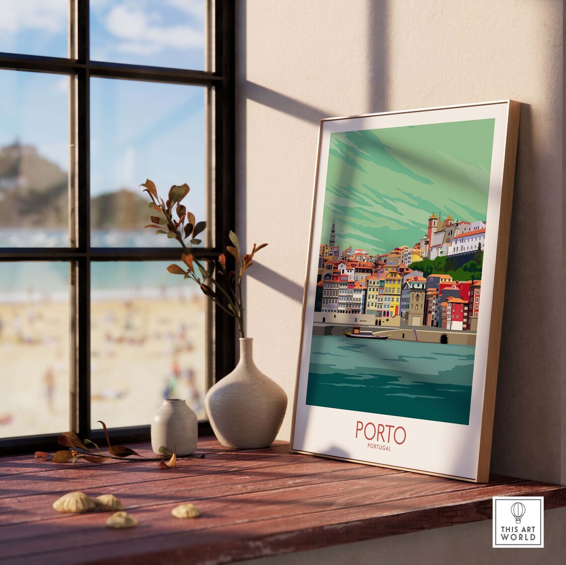 Porto Travel Poster, Portugal City Wall Art