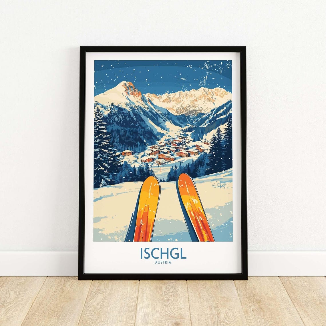 Ischgl Ski Resort Travel Poster, Austria - Image 5