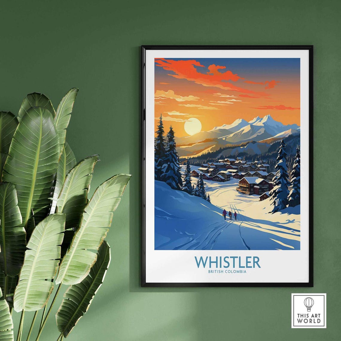 Whistler Ski Resort, Winter Sports Adventure Poster - Image 2