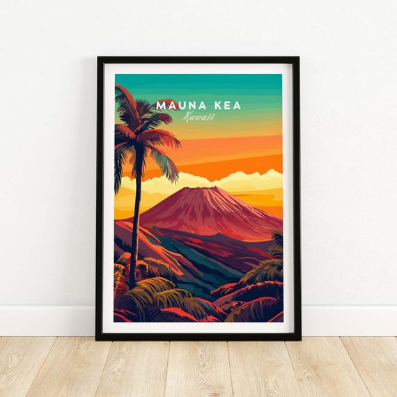 Mauna Kea, Hawaii Office Decor Art Print