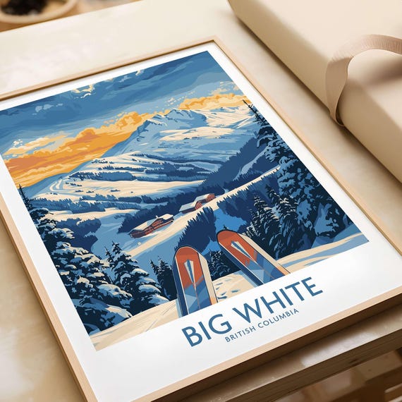 Big White Ski Resort, Winter Sports Art Print