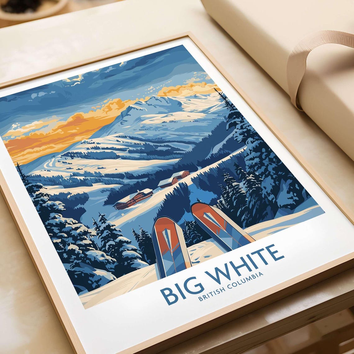 Big White Ski Resort, Winter Sports Art Print