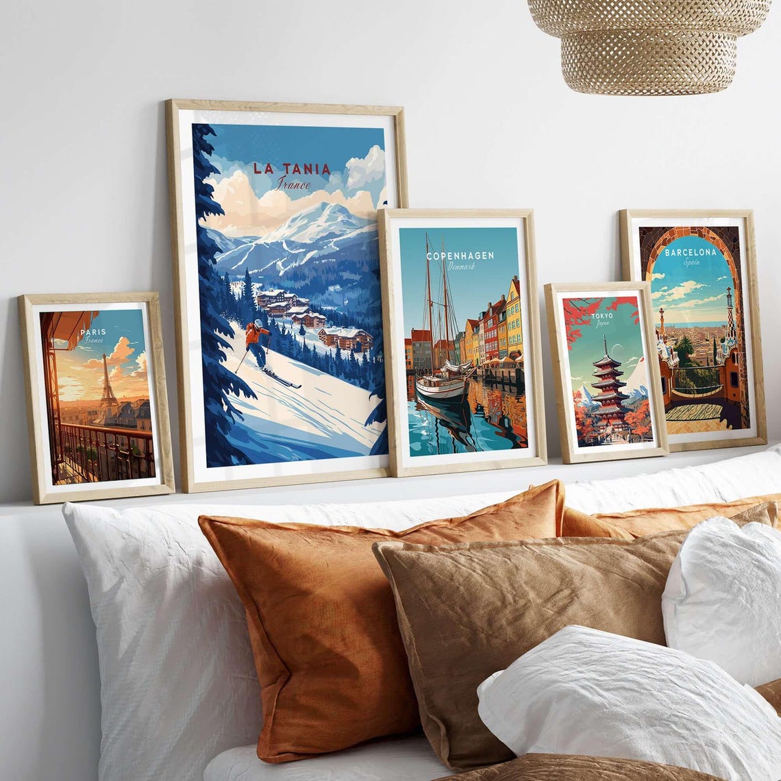 La Tania Ski Lodge, Winter Sports Art Print - Image 3