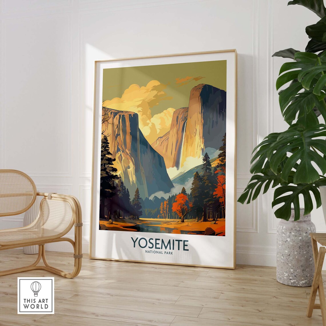 Yosemite Travel Poster, National Parks Art Print - Image 3