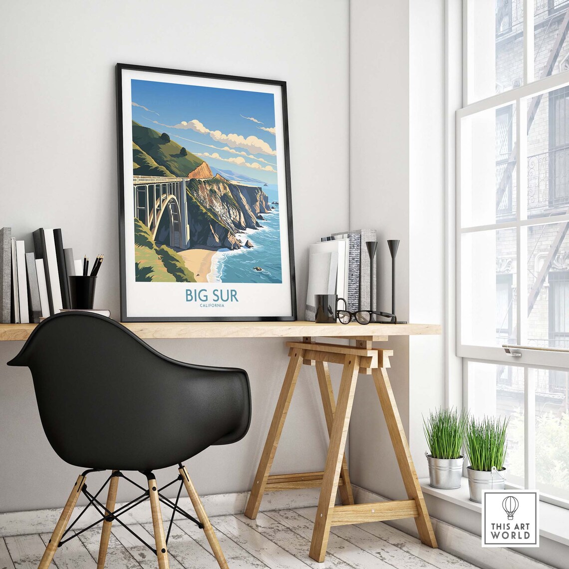 Big Sur Travel Poster, Home Decor Art Print - Image 4