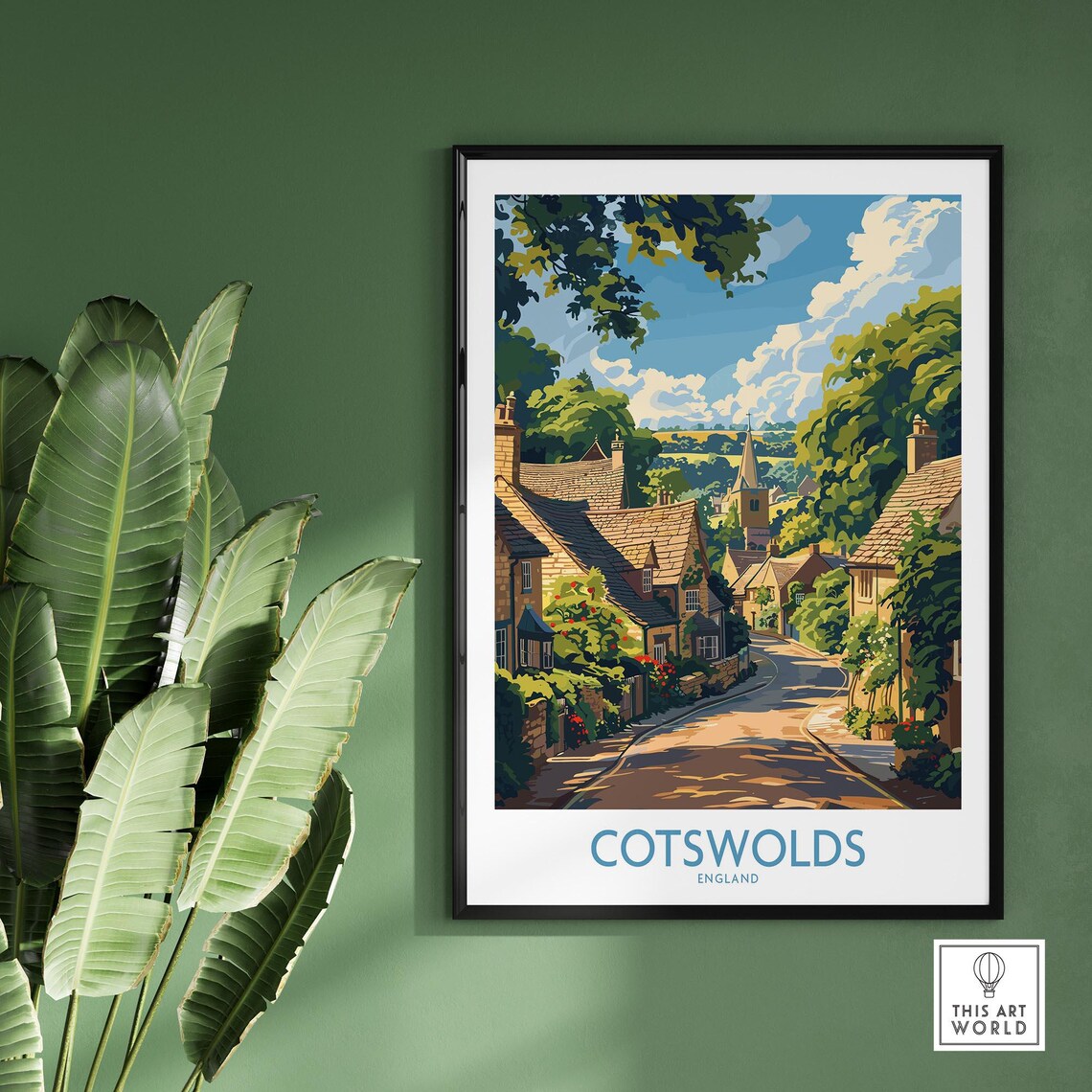Cotswolds Wall Hanging Art Print - Image 2
