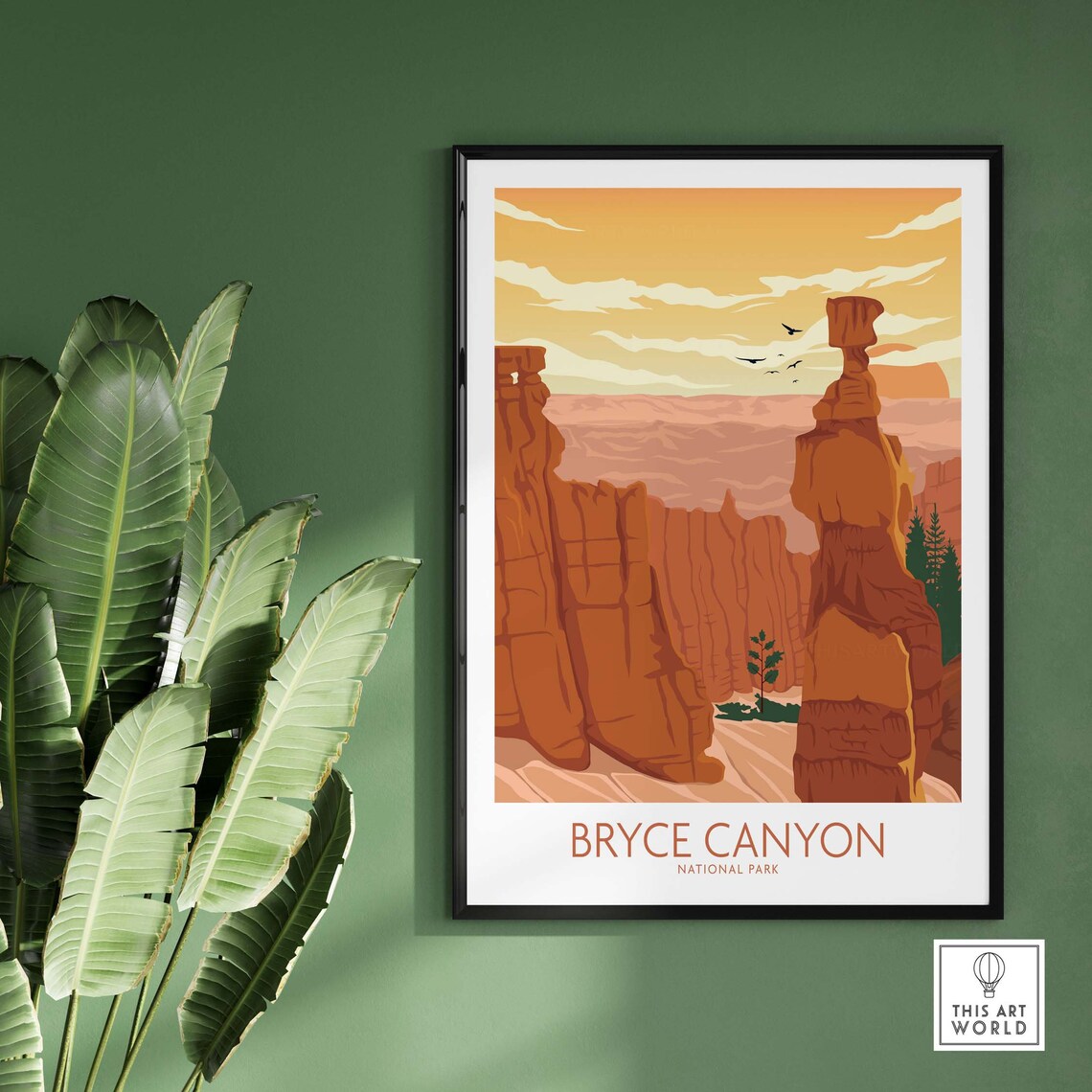 Bryce Canyon National Park Travel Poster Art Print - Image 3