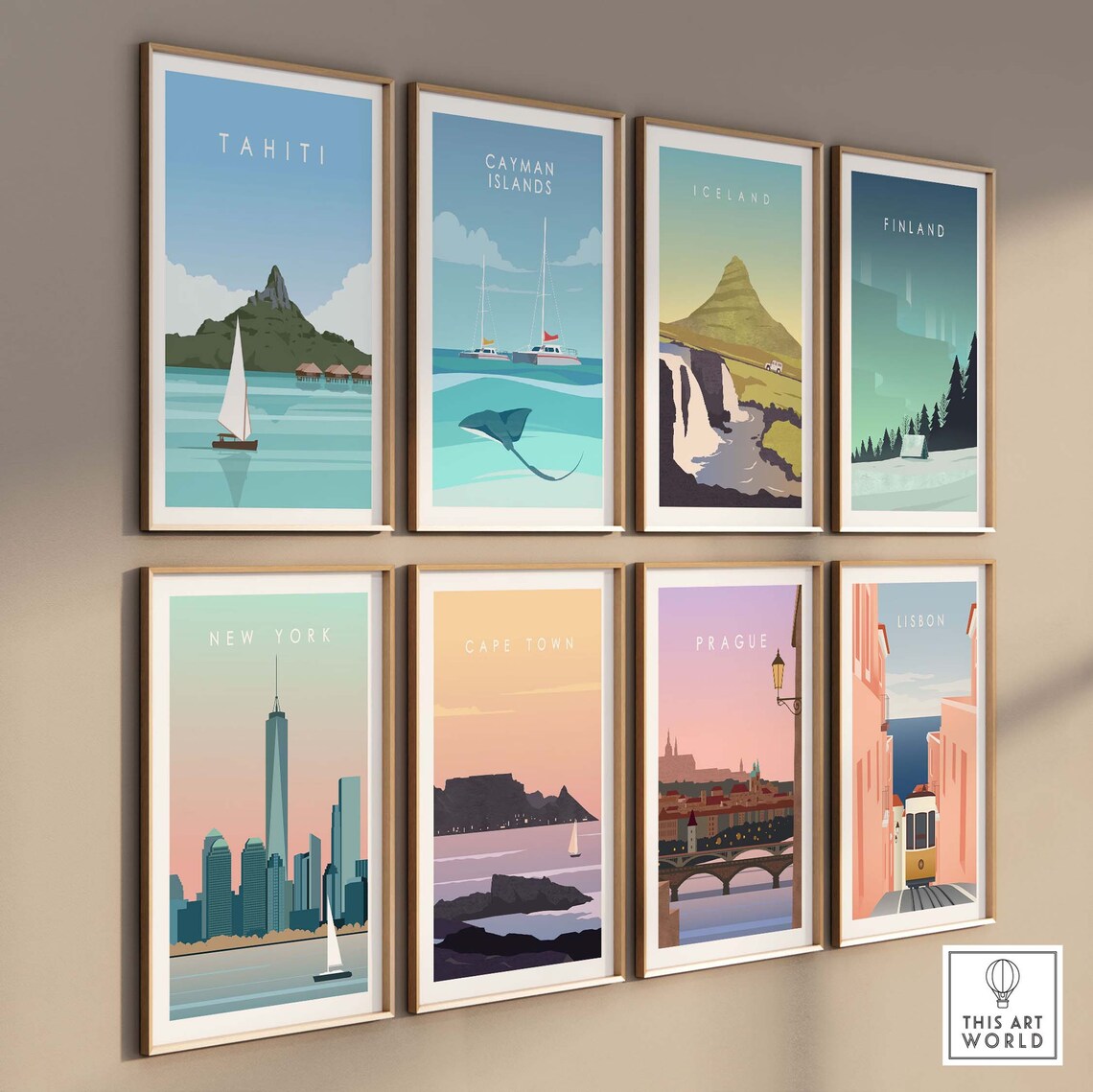 Tahiti Tropical Travel Print Travel Poster - Image 3