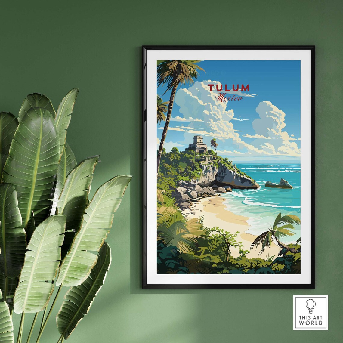 Tulum Travel Poster, Latin America Home Decor - Image 2