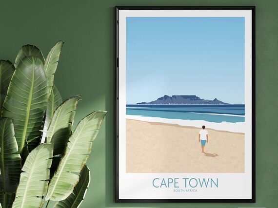 Cape Town Wall Art Print South Africa Poster