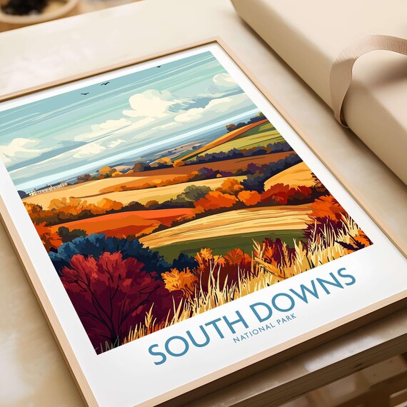South Downs National Park Travel Poster