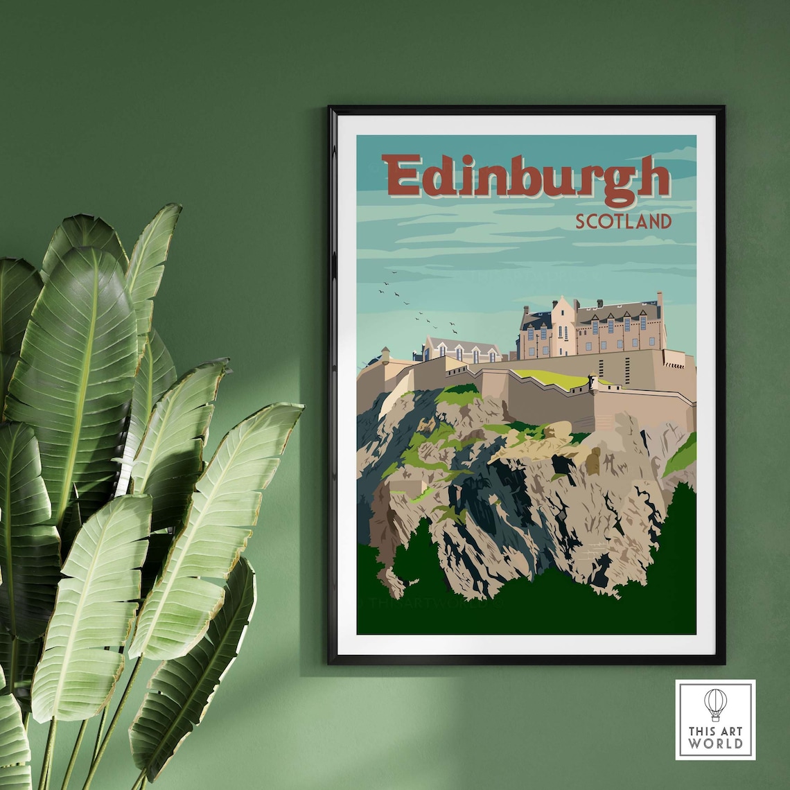 Edinburgh Scotland Travel Poster, Wall Art Print - Image 2