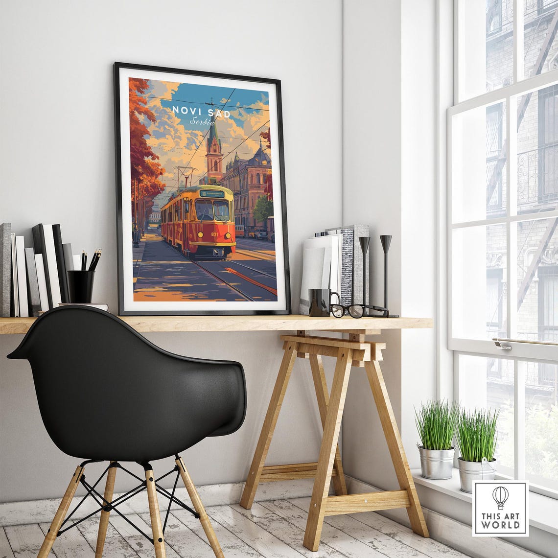 Novi Sad Travel Print Serbia Wall Art Print Serbia Travel Poster Serbia Home Decor Novi Sad Artwork Poster Gift Novi Sad Illustration Art - Image 4