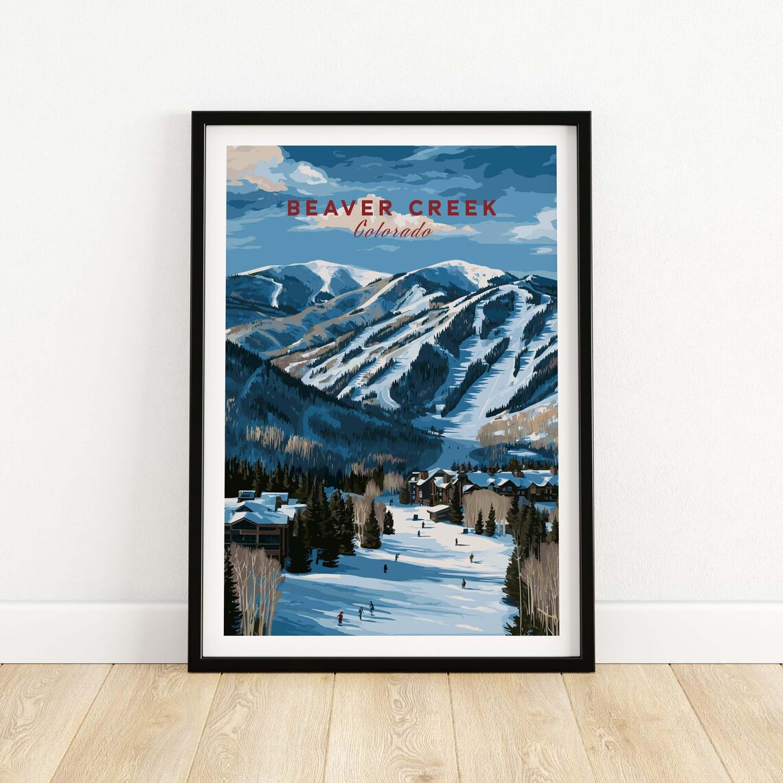 Beaver Creek Colorado Ski Slopes Lodge Mountain Winter Poster