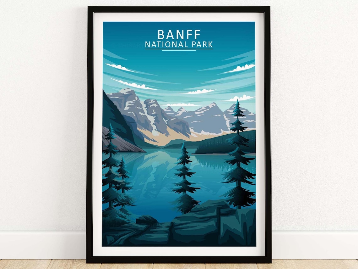 Banff Print National Park Wall Art Print