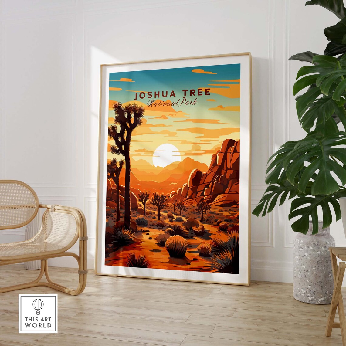 Joshua Tree Travel Poster, National Parks Decor - Image 3