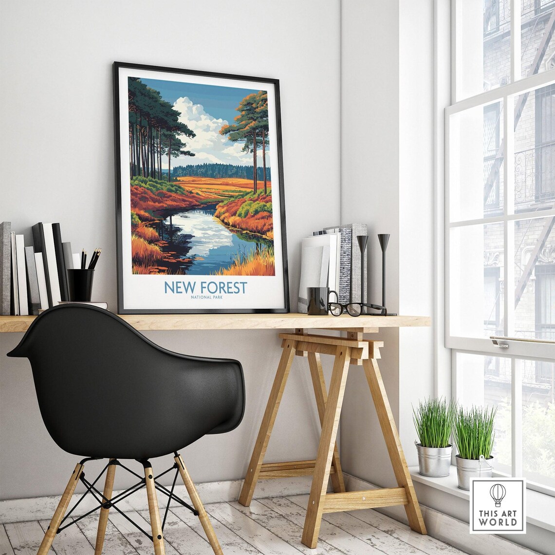 New Forest National Park - Vintage Travel Poster - Image 4