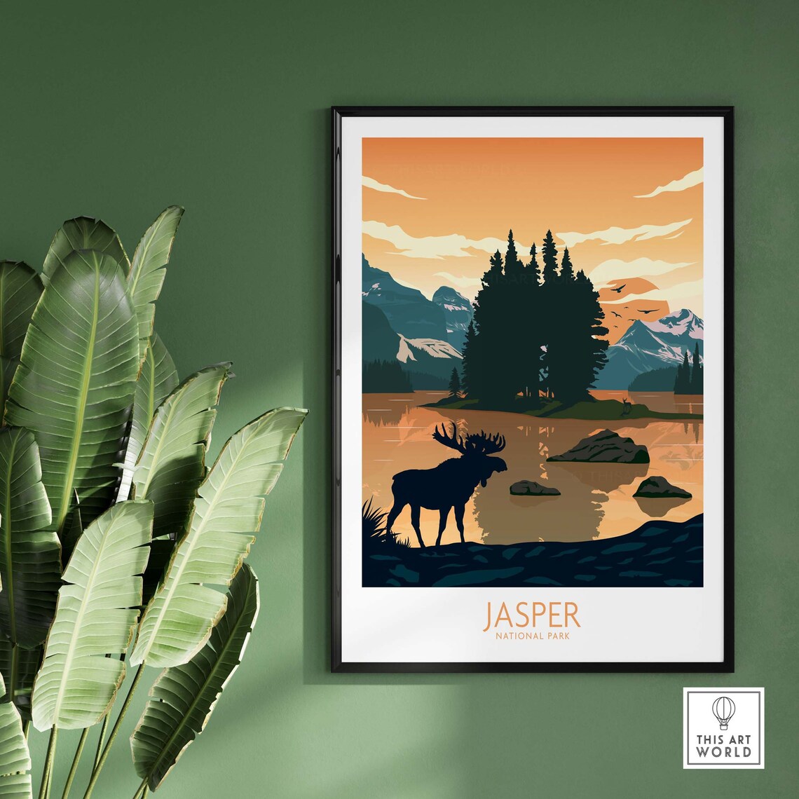 Jasper National Park Travel Poster, Home Decor - Image 2