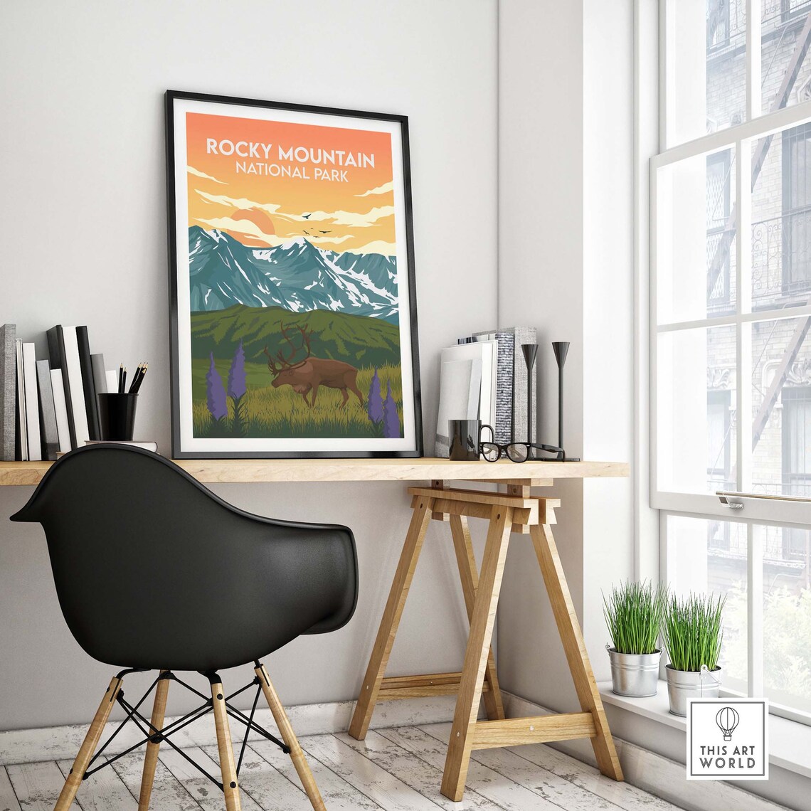 Rocky Mountain National Park Travel Poster, National Park - Image 4