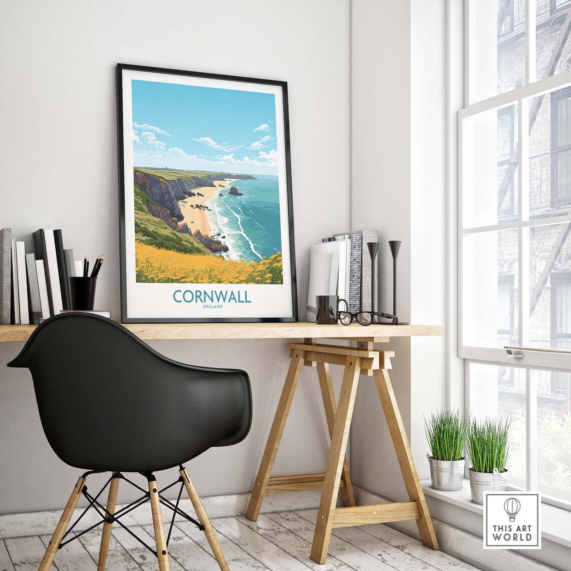 Cornwall Travel Print, Home Decor Artwork - Image 4